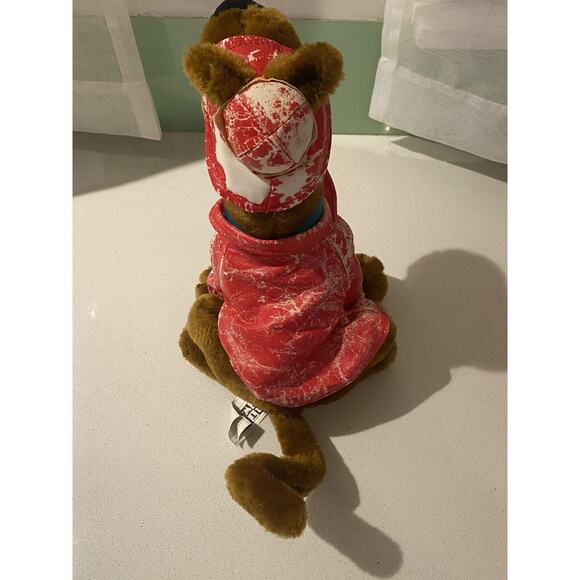 Vintage Scooby Doo Plush Fireman Costume Cartoon Network Stuffed Toy 8in 1998 - Picture 4 of 5